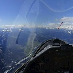 Flugwegposition um 13:09:18: Aufgenommen in der Nähe von Gemeinde Kartitsch, Kartitsch, Österreich in 3490 Meter